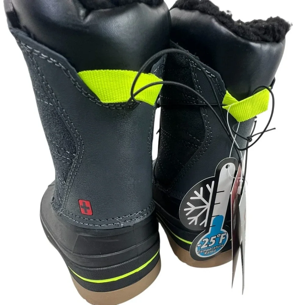 Swiss Tech Kids Size 10 Insulated to -25 degrees Black Winter‎ Boots